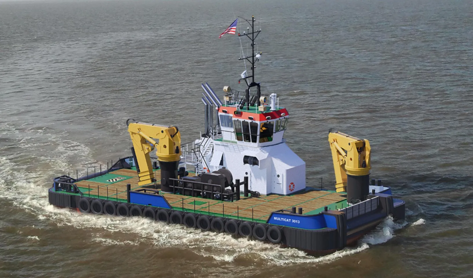 C&C Marine multicat specialty vessel underway