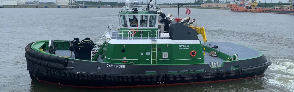 Harbor Docking and Towing hybrid tugboat Capt. Robb